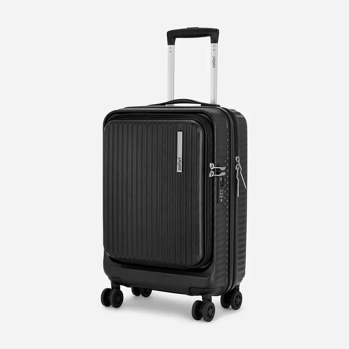 Safari Select Recoil Cabin Trolley Bag with Laptop Compartment, TSA Lock, Dual wheels and Anti-Theft Zipper