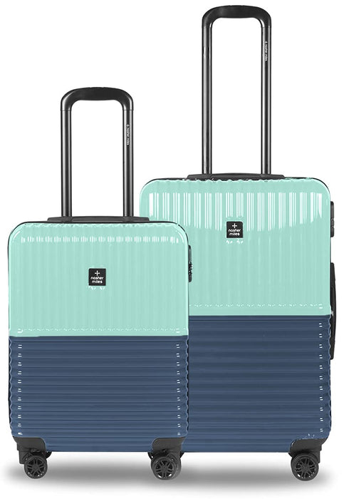Set of 2 Trolley Bags Hard-Sided Polycarbonate Luggage