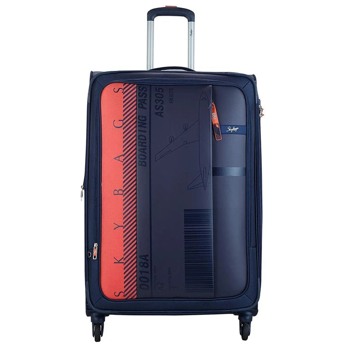 Polyester 80.5 Cms Navy Blue Softsided Check-in Luggage (Stairw81Nbl)