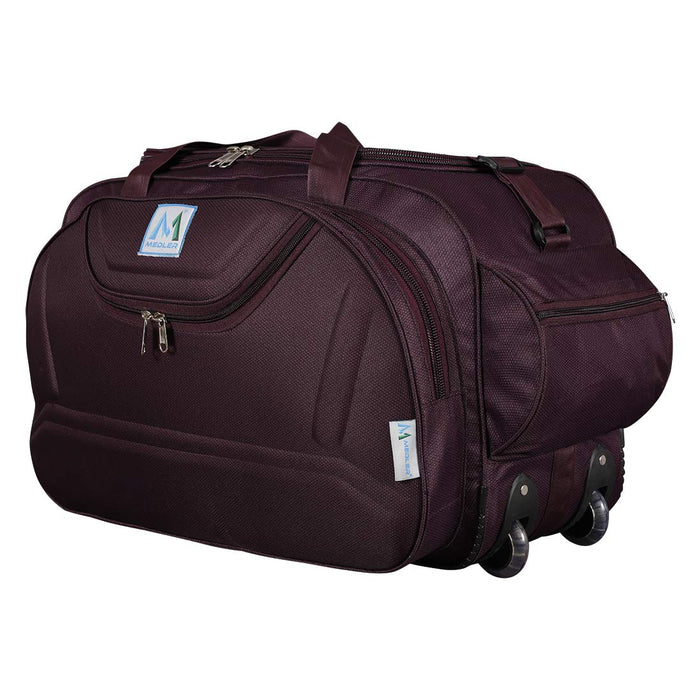 Epoch Nylon 55 litres Waterproof Strolley Duffle Bag- 2 Wheels - Luggage Bag - (Wine)