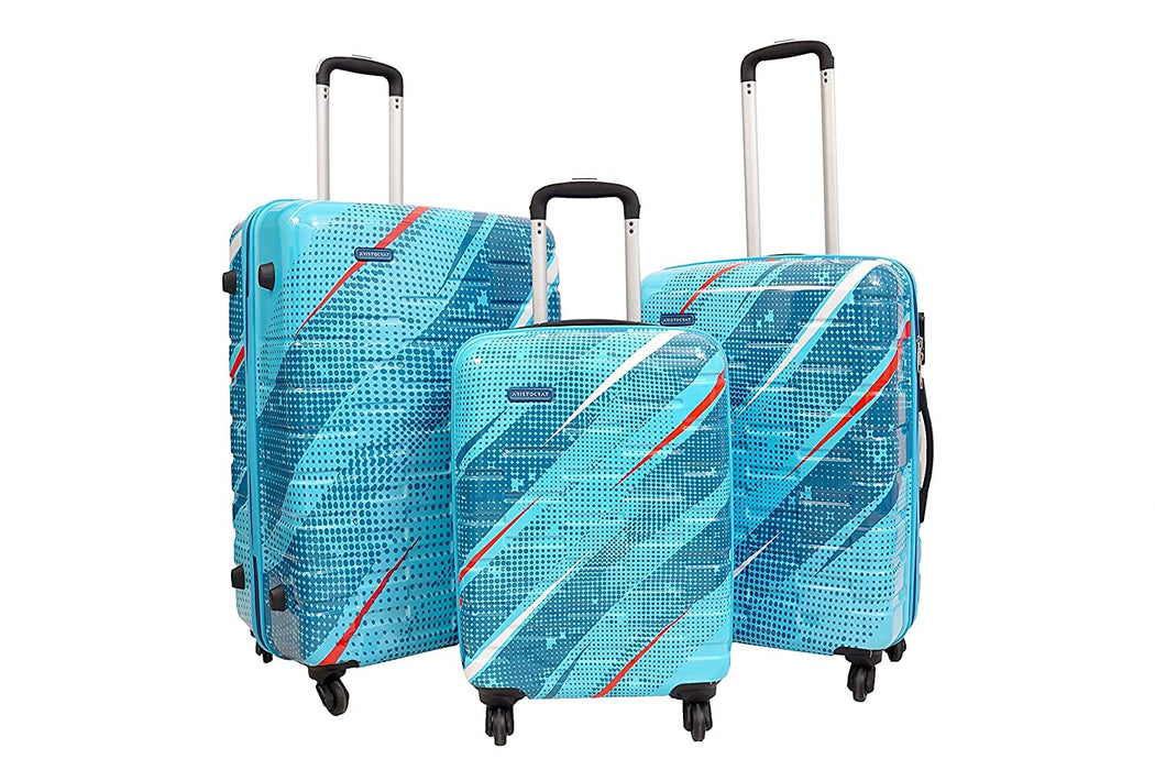 Polycarbonate 7.87 inches Hard Suitcase (Rediance set_Blue)