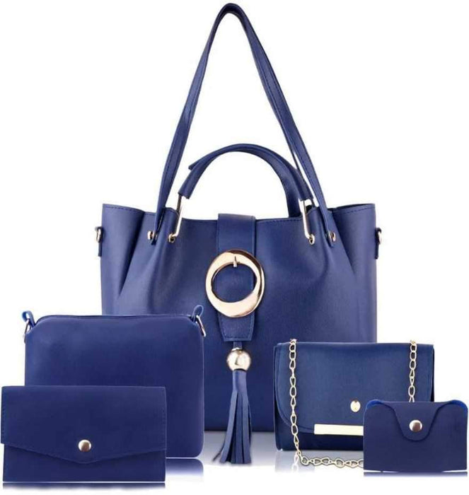 Women Blue Hand-held Bag