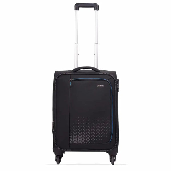 Polyester Trolley Bag (Black, 20&24 inch, SOLITARE Medium & Prism Small) - Set of 2