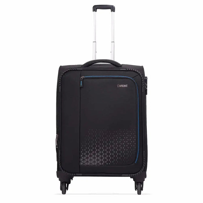 Polyester Trolley Bag (Black, 20&24 inch, SOLITARE Medium & Prism Small) - Set of 2