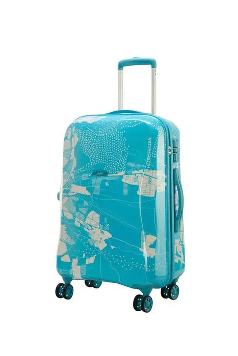Skybags Globerunner 67 Cms Polycarbonate Hardsided Medium Checkin Luggage (Blue)