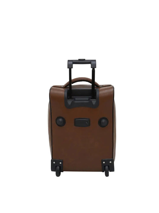RUs Polyester 34 cms Black Softsided Carry-On Cabin Trolley Bag
