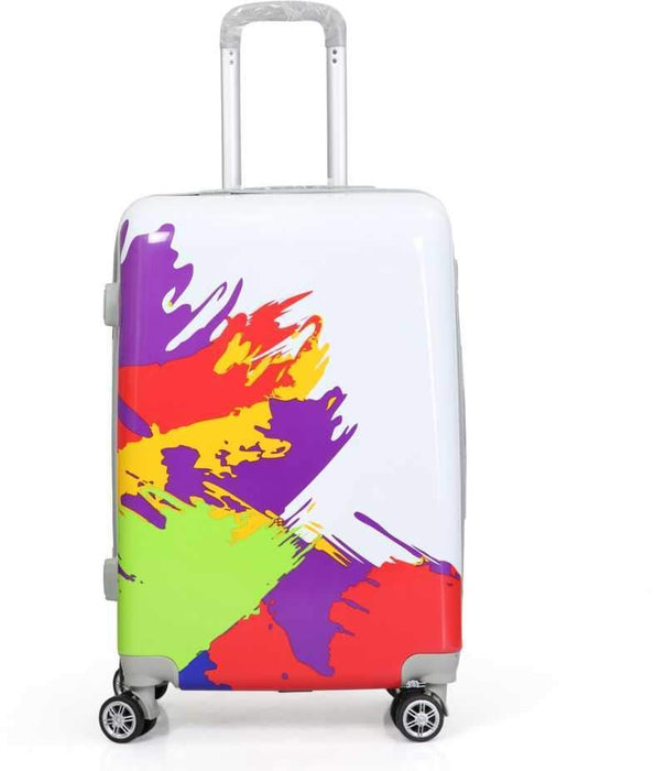 Hard Body Set of 4 Luggage - Polycarbonate Multicolor 2Pc set Trolley Bag with 2Pc Vanity (55 ltr) - Multicolor