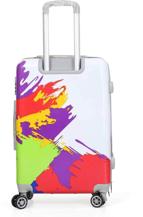 Hard Body Set of 4 Luggage - Polycarbonate Multicolor 2Pc set Trolley Bag with 2Pc Vanity (55 ltr) - Multicolor