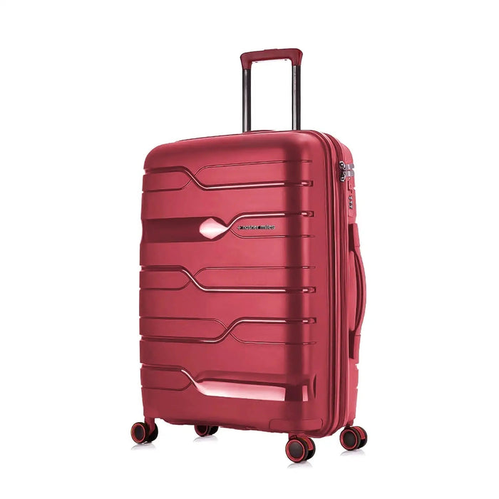 Miles Paris Hard-Sided Polypropylene Check-in Luggage Yellow 24 inch |65cm Trolley Bag
