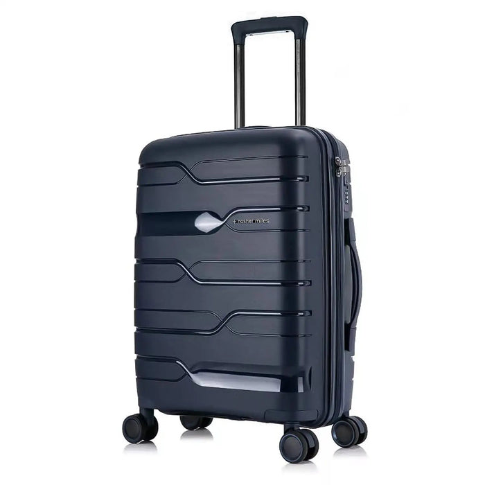 Miles Paris Hard-Sided Polypropylene Check-in Luggage Yellow 24 inch |65cm Trolley Bag