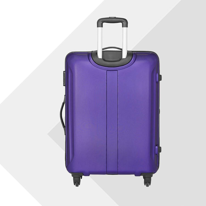 Sharp Anti-Scratch Combo Set of 2 Purple Small, Medium Check-in 4 Wheel Hard Suitcase