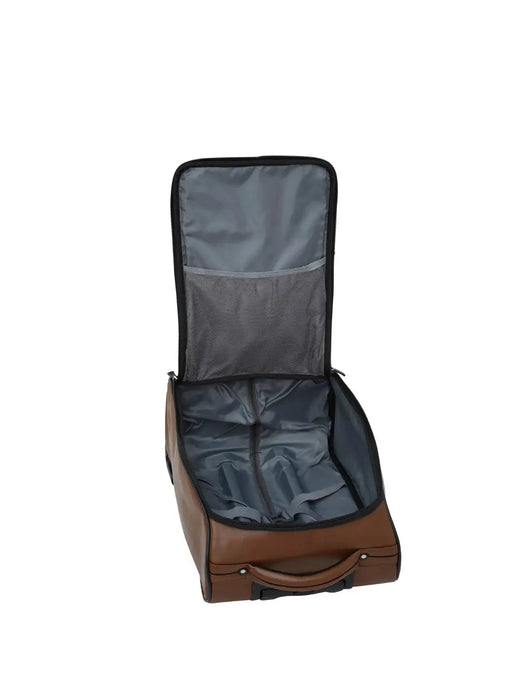 RUs Polyester 34 cms Black Softsided Carry-On Cabin Trolley Bag