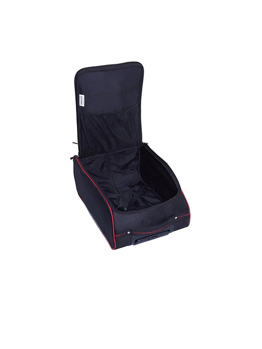 RUs Polyester 34 cms Black Softsided Carry-On Cabin Trolley Bag