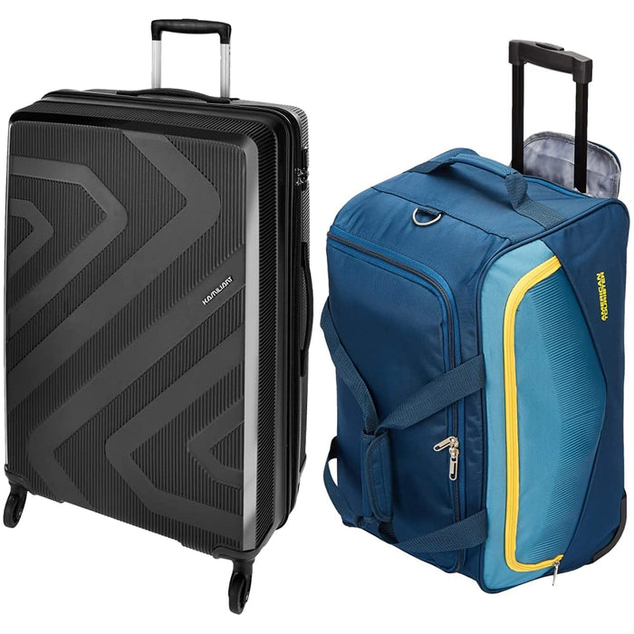 Kiza Polypropylene 79 cms Black Hardsided Check-in Luggage