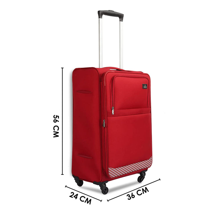 fish Combo of 3 Sydney Luggage Polyester Soft Case Suitcases Varied Sizes Four Wheel Trolley Bags - Navy Blue (56 cm, 67 cm, 78 cm)