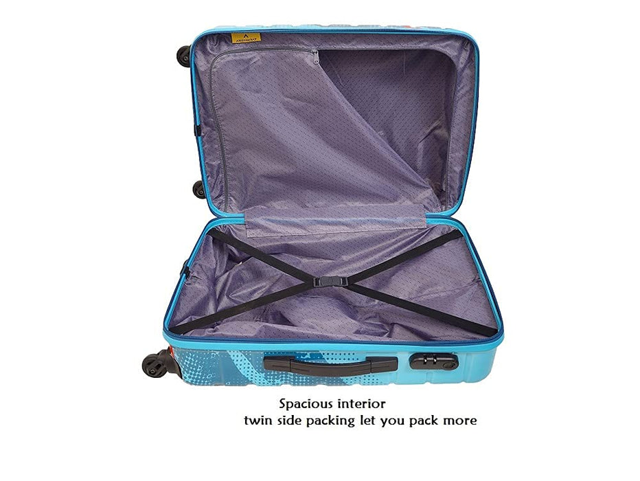 Polycarbonate 7.87 inches Hard Suitcase (Rediance set_Blue)