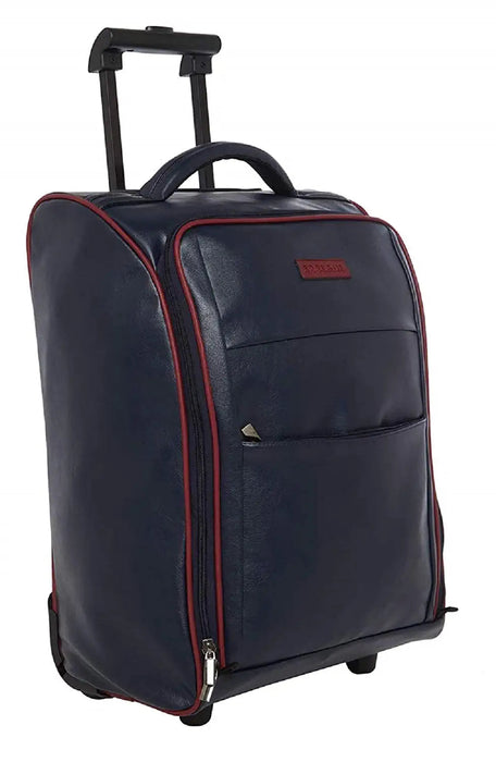 RUs Polyester 34 cms Black Softsided Carry-On Cabin Trolley Bag