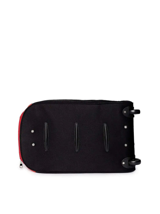 RUs Polyester 34 cms Black Softsided Carry-On Cabin Trolley Bag