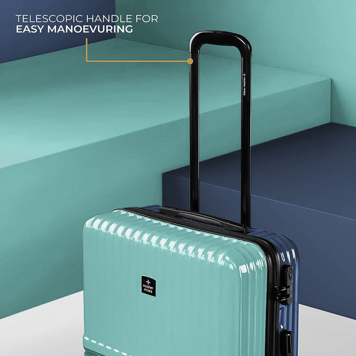 Set of 2 Trolley Bags Hard-Sided Polycarbonate Luggage