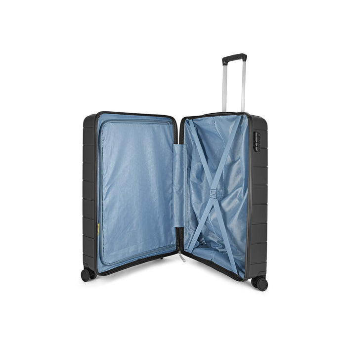 Jude 56cm Polypropylene Hardsided Cabin Luggage 8W Black Strolley