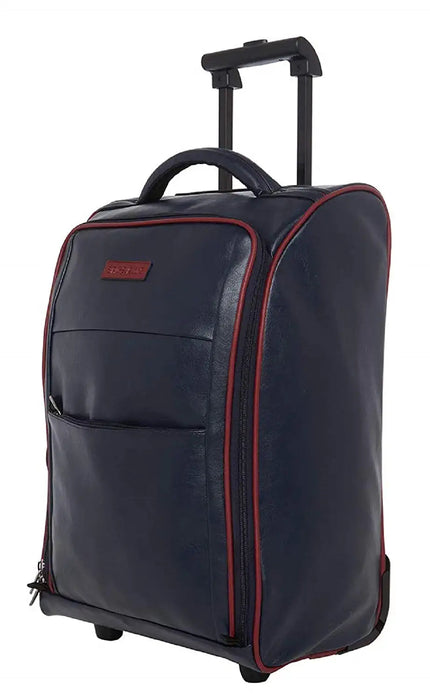 RUs Polyester 34 cms Black Softsided Carry-On Cabin Trolley Bag