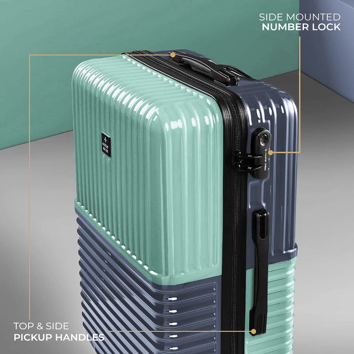 Set of 2 Trolley Bags Hard-Sided Polycarbonate Luggage