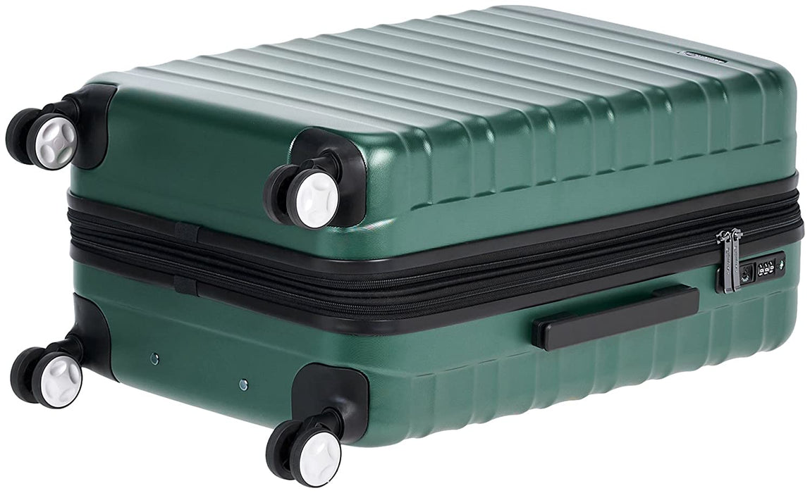 Spinner Luggage with Built-In TSA Lock - 3-Piece Set (21", 26", 30"), Green