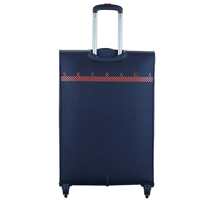 Polyester 80.5 Cms Navy Blue Softsided Check-in Luggage (Stairw81Nbl)