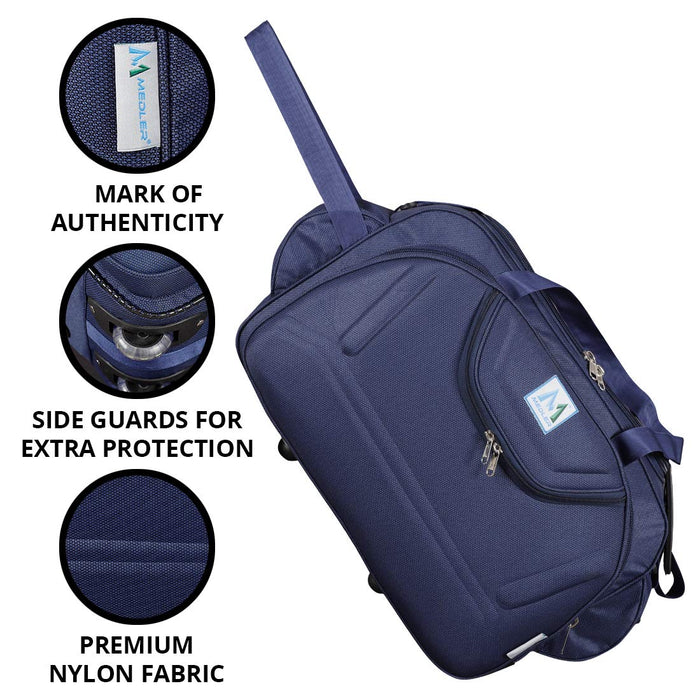 Epoch Nylon 55 litres Waterproof Strolley Duffle Bag- 2 Wheels - Luggage Bag - (Wine)
