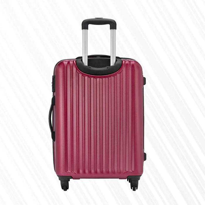 Safari Glimpse 4W Set of 3 (56 cm + 69 cm + 79 cm) Wine Red Hardsided Trolley