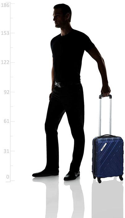 Polycarbonate 53 cms Midnight Blue Hardsided Cabin Luggage (BLACK)