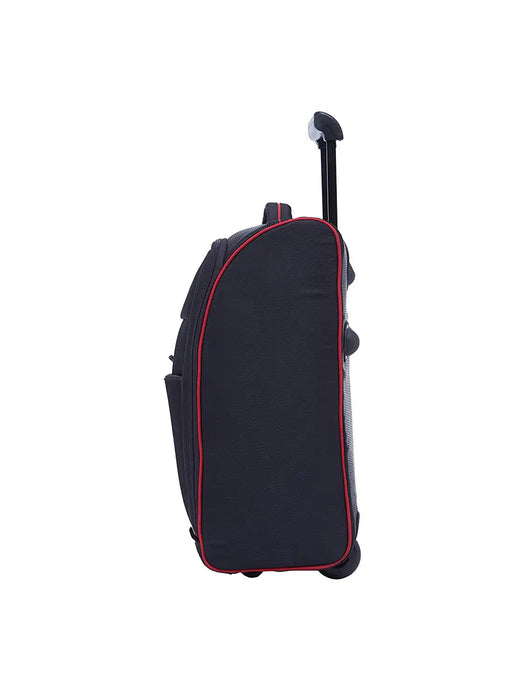 RUs Polyester 34 cms Black Softsided Carry-On Cabin Trolley Bag
