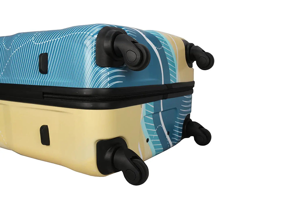 Polycarbonate Printed Multi-Color 4Wheels Hardsided Strolly Luggage (Small 55 cm)