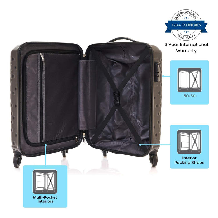 Cruze ABS 55 cms Black Hardsided Carry-On