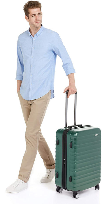 Spinner Luggage with Built-In TSA Lock - 3-Piece Set (21", 26", 30"), Green