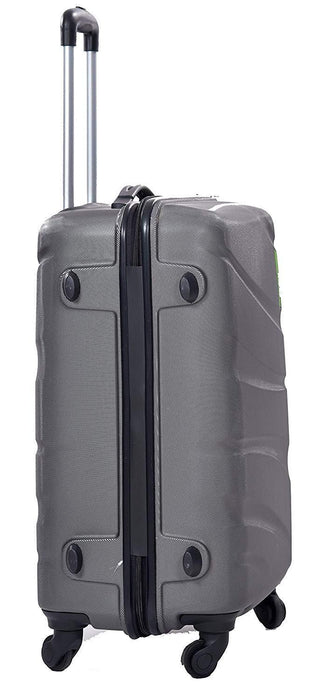 (Set of 3 Pieces) Small Medium and Large 4W HARDSIDED Cabin Checkin STROLLY Luggage (Grey)