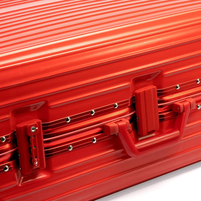 2-Piece Set Ultra-Light Hardside Expandable, Built-in TSA Lock, Zipperless Luggage with Spinner Wheels, Red