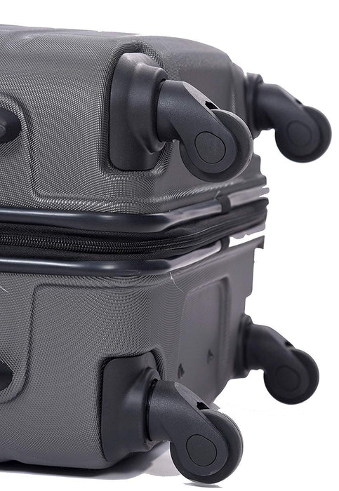 (Set of 3 Pieces) Small Medium and Large 4W HARDSIDED Cabin Checkin STROLLY Luggage (Grey)