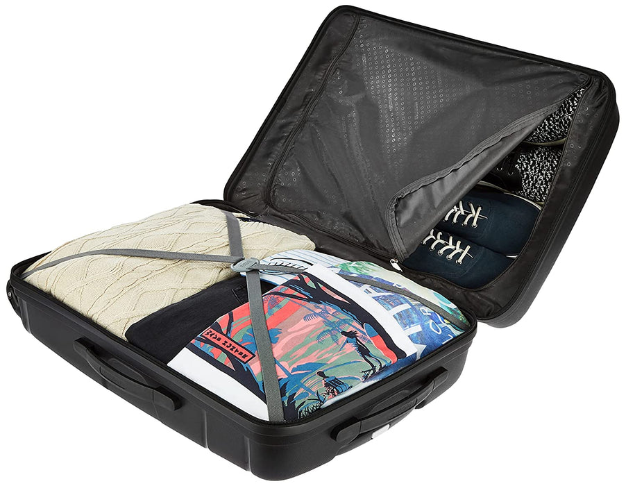 Polypropylene 68 cms Black Hardsided Check-in Luggage