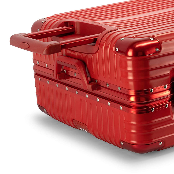 2-Piece Set Ultra-Light Hardside Expandable, Built-in TSA Lock, Zipperless Luggage with Spinner Wheels, Red
