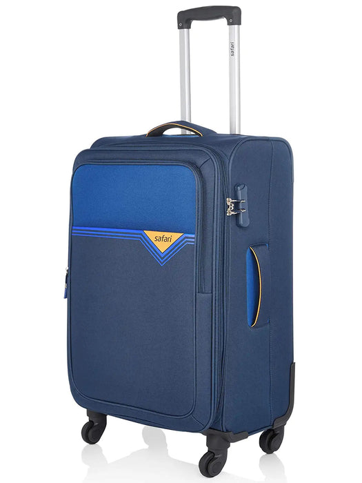 Polyester 68 cms Blue Softsided Check-in Luggage (TRIGON654WBLU)