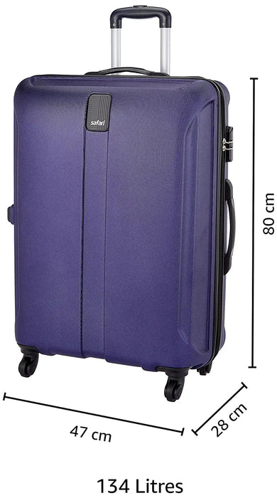 Thorium Sharp Antiscratch 77 Cms Polycarbonate Purple Check-In 4 wheels Hard Suitcase