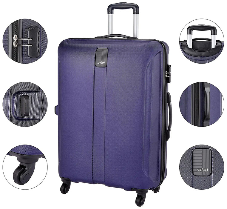Thorium Sharp Antiscratch 77 Cms Polycarbonate Purple Check-In 4 wheels Hard Suitcase