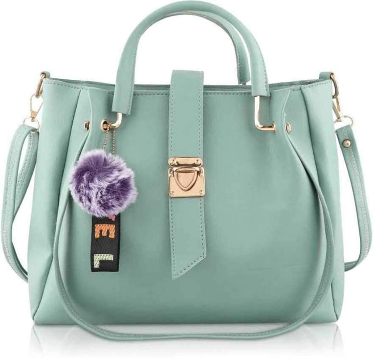 Women Green Hand-held Bag  (Pack of: 4)