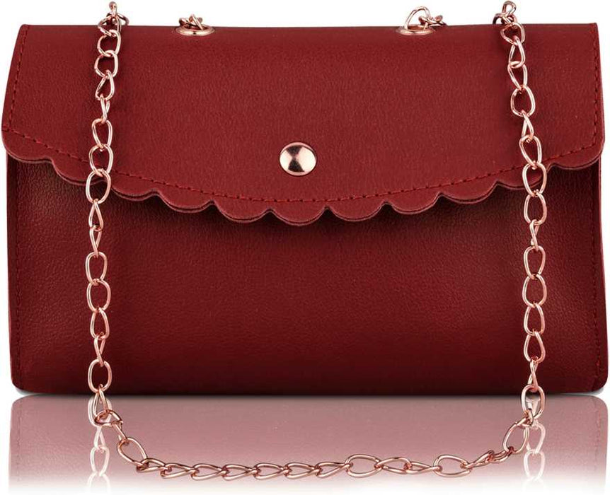 Women Maroon Messenger Bag  (Pack of: 3)