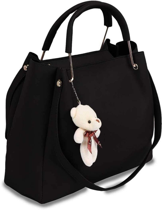 Women Black Hand-held Bag  (Pack of: 4)
