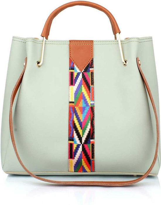 Women Green Hand-held Bag